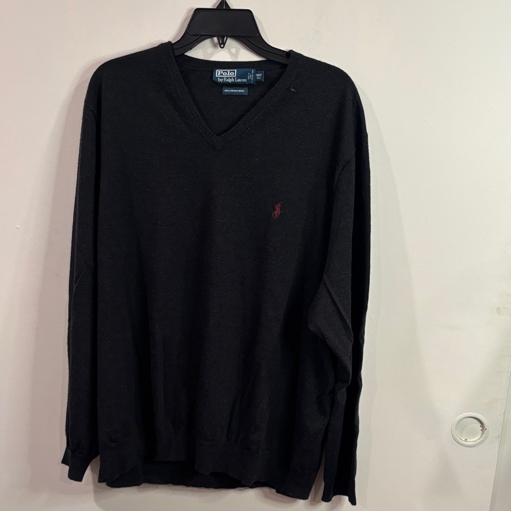 Ralph Lauren Black V-Neck Sweater